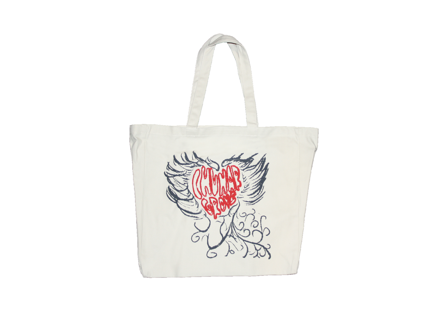 XL heavyweight Heart tote